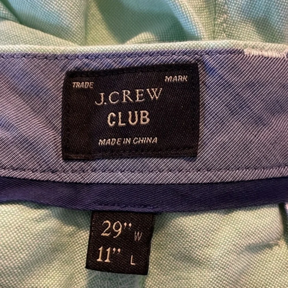 J. Crew Club Mint Green Men’s 100% Cotton Shorts‎ NTW 11” Inseam Size 29”